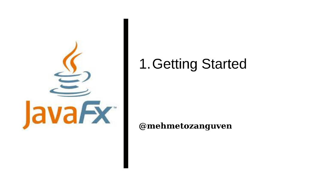 JavaFX Getting Started