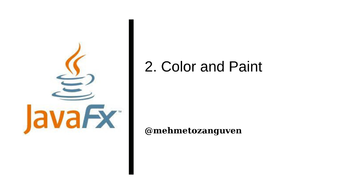 JavaFX Color and Paint