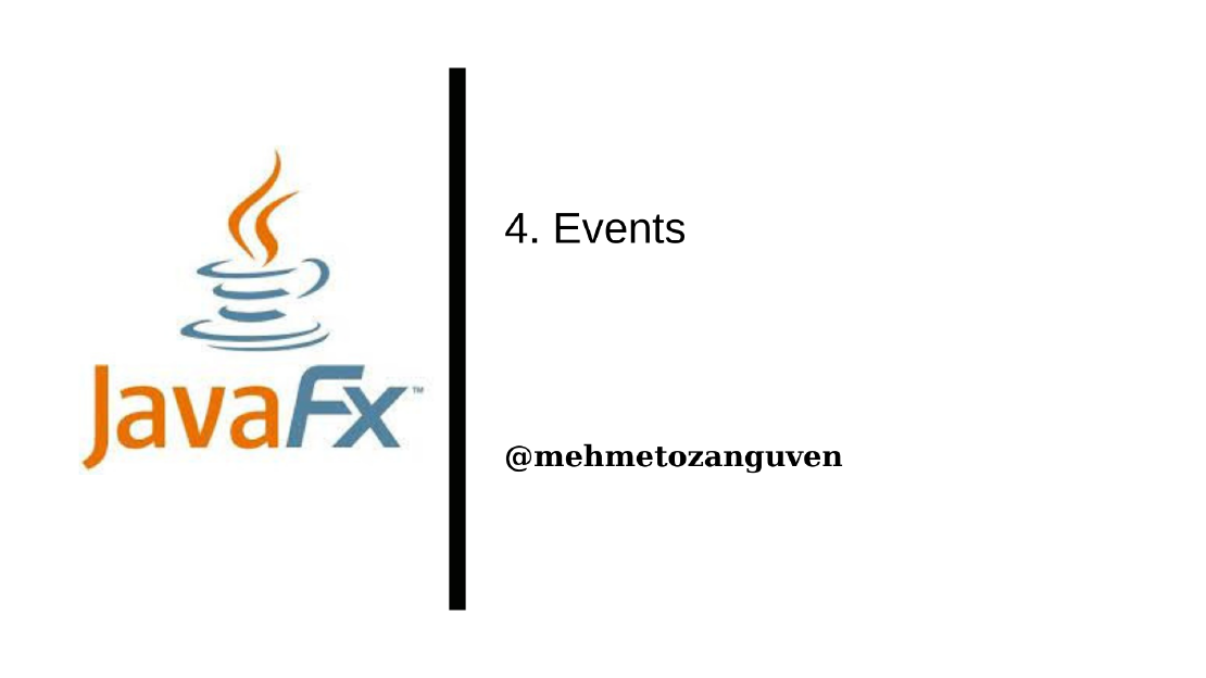 JavaFX Basic Events