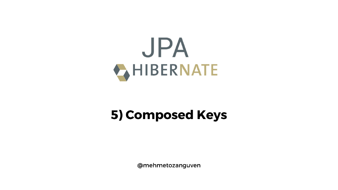 JPA Fundamentals & Hibernate - 5) Composed Keys