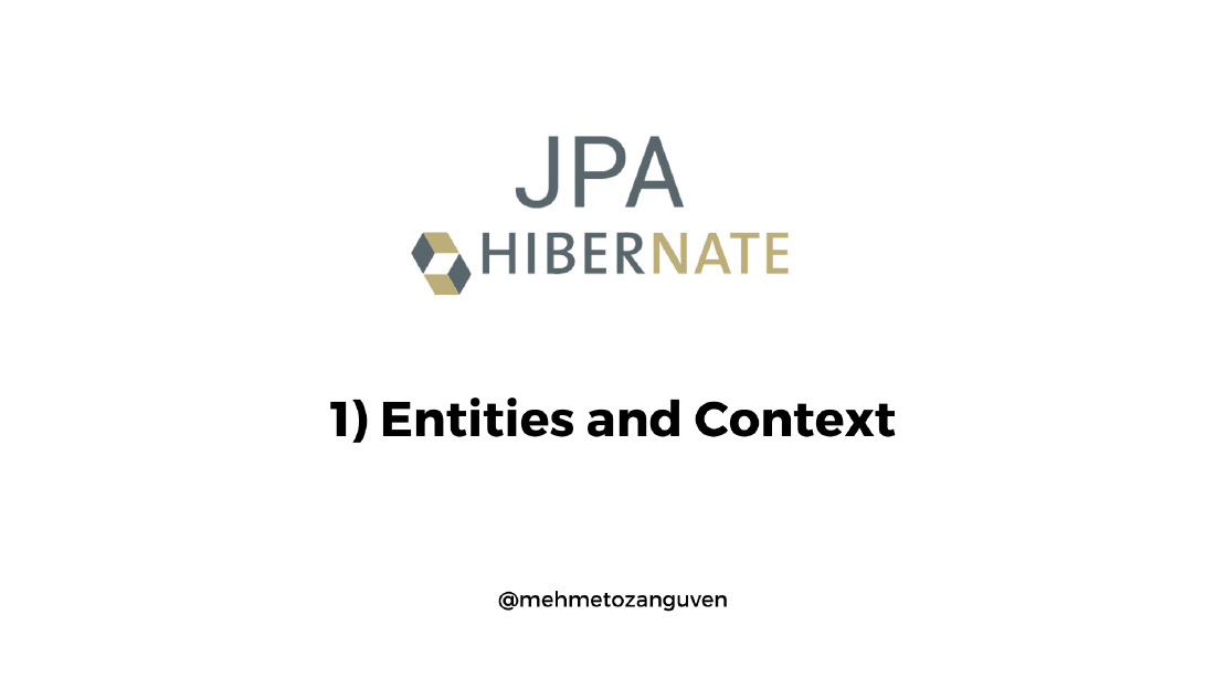 JPA Fundamentals & Hibernate - 1) Entities and Context