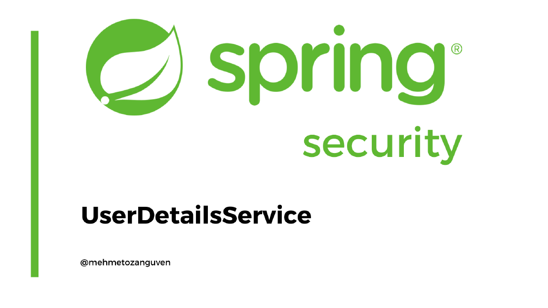 Spring Security -- 2) UserDetailsService